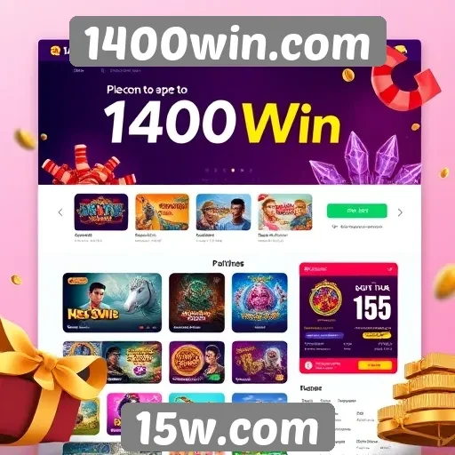 Interface do usuário do site 1400win.com